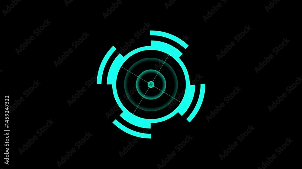 Circle HUD element animation, Digital technology elements, HUD element logo. Futuristic HUD conceptual animation. Science fiction and hi-tech shapes design.
Circle HUD element animation, Digital technology elements, HUD element logo. Futuristic HUD conceptual animation. Science fiction and hi-tech shapes design.