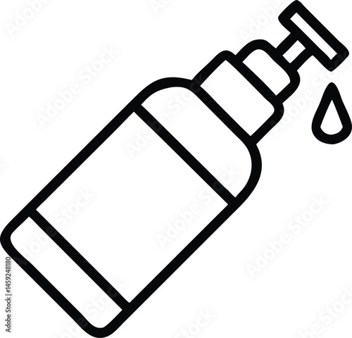 spray bottle line icon editable stroke vector illu 