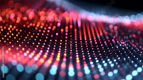 Wallpaper Mural Abstract light patterns in vibrant colors and shapes Torontodigital.ca