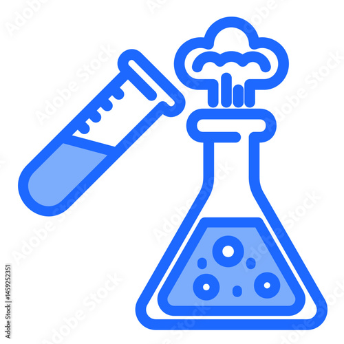 Chemical Reaction  Icon Element For Design	