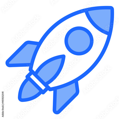 Space Rocket  Icon Element For Design	