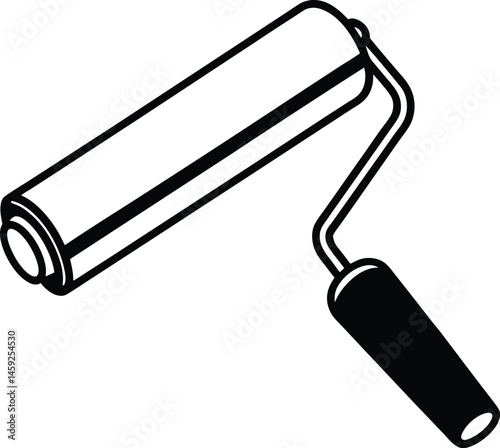 paint roller silhouette