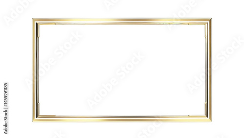 Elegant Gold Frame  Perfect for Certificates, Invitations, or Digital Design Projects