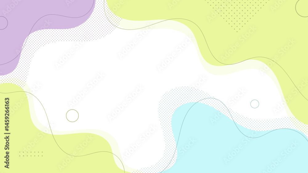 Abstract Memphis Style Fluid Wave Background. Pastel Colorful Liquid Shapes with Dotted Pattern for Modern Web, Presentation, Poster, and Social Media Design Abstract Memphis Style Fluid Wave Background. Pastel Colorful Liquid Shapes with Dotted Pattern for Modern Web, Presentation, Poster, and Social Media Design