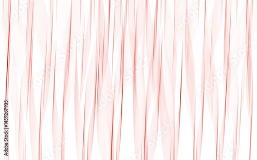 Symmetrical red curved lines crisscross on a white background