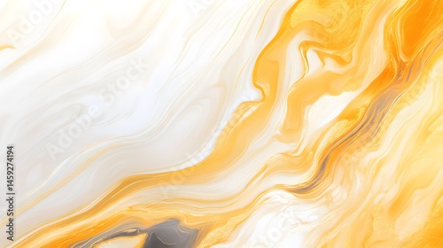 Opulent Liquid Marble Texture in Gold and White for High-End Visuals