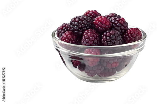 A glass bowl of Dewberry  png image .