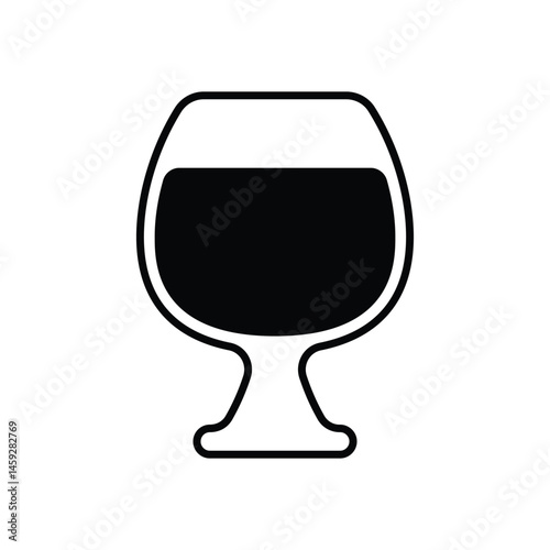 Cognac Glass Vector icon