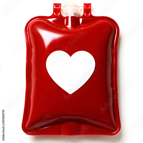 Wallpaper Mural Blood donation bag with a heart symbol Torontodigital.ca