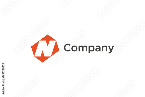 Initial Letter N Logo. Geometric Shape With Negative Space N Letter Inside Isolated On White Background. Flat Vector Logo Design Template Element For Branding Identity Logos. Free Download Initial Letter N Logo. Geometric Shape With Negative Space N Letter Inside Isolated On White Background. Flat Vector Logo Design Template Element For Branding Identity Logos. - GFXLoad