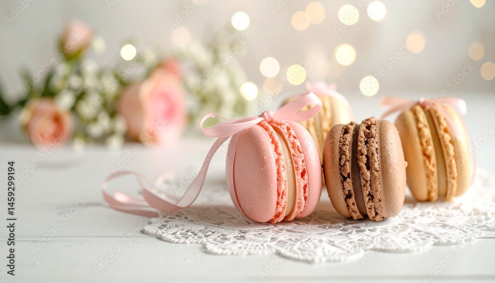 Fototapeta premium 美しいマカロン