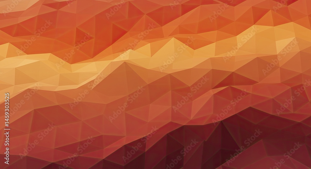 Obraz premium Low poly abstract landscape featuring warm earthy hues and subtle transitions evoking organic feel