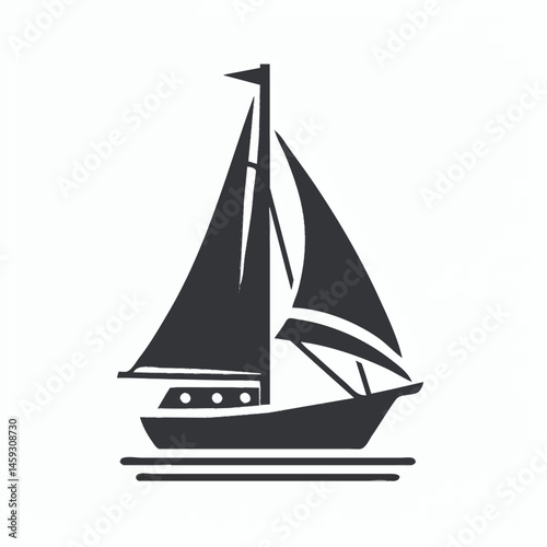 Boat Silhouette Icon Set – Minimalist Nautical Vector Collection