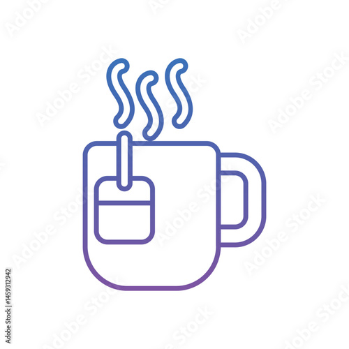 Tea Bag Cup Vector icon