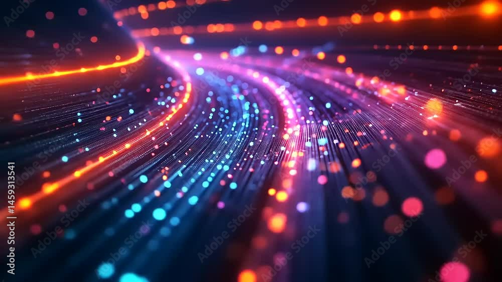 Futuristic Colorful Data Stream Futuristic Colorful Data Stream