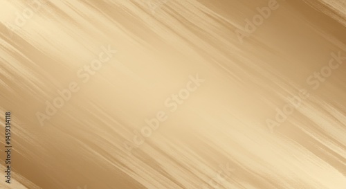 Abstract Beige And Gold Diagonal Brushstrokes Background