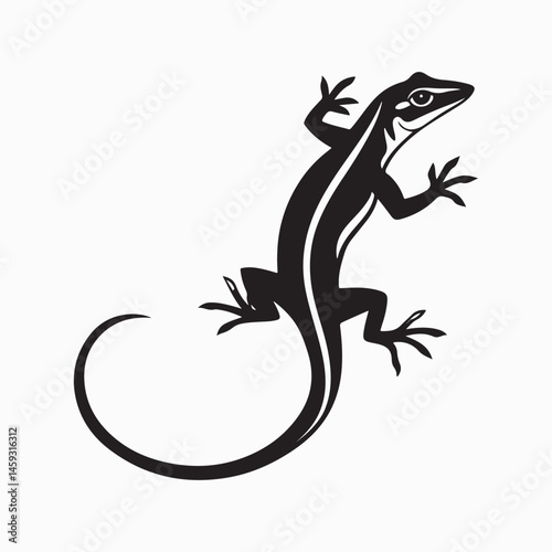 green anole lizard vector