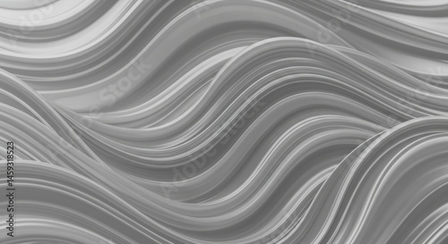 Abstract Gray Wave Background Texture Smooth Flowing Lines Pattern
