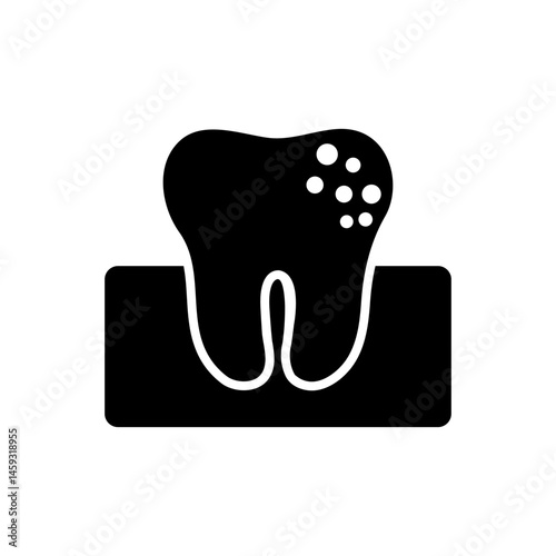 Tooth infection icon