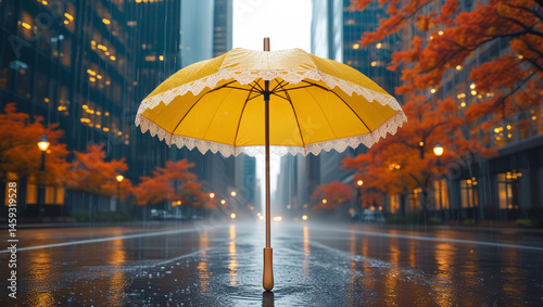 Wallpaper Mural umbrellas in the rain Torontodigital.ca