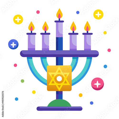 Download  Vector Hand Drawn Flat Hanukkah Eps File For Design.