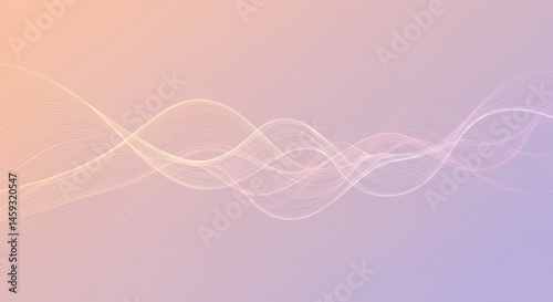 Abstract Pastel Color Background With Flowing Particles And Soft Gradient