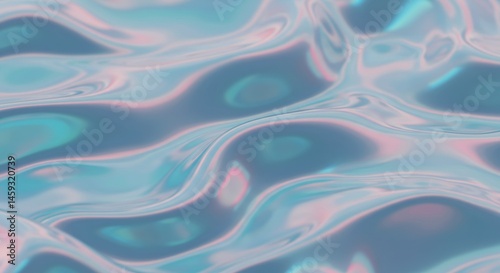 Abstract Pastel Fluid Background With Shimmering Waves
