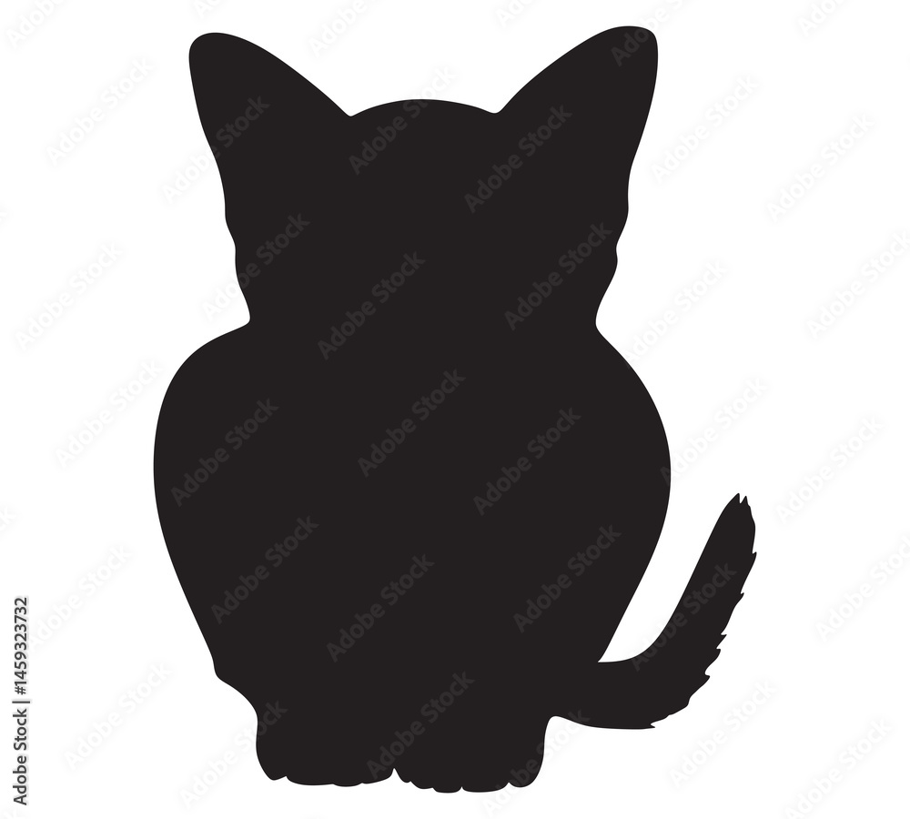 Obraz premium vector cat silhouette