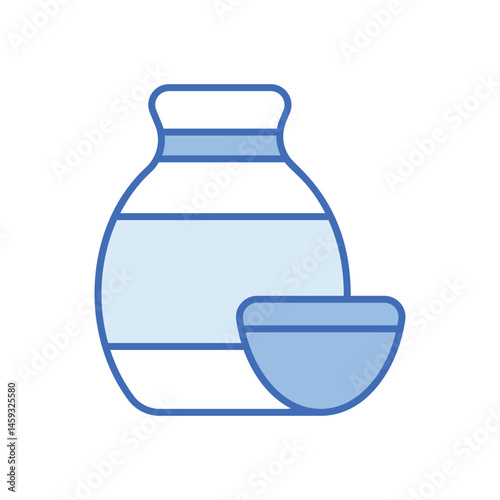 Rice Wine Sake Vector icon
