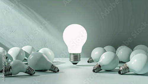 暗闇の中で光る唯一の電球