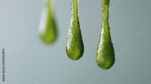 Dripping jade-hued rain evokes verdant spring equinox renewal, natures enigmatic tears celebrating Greenery Day and sacred Imbolc rites