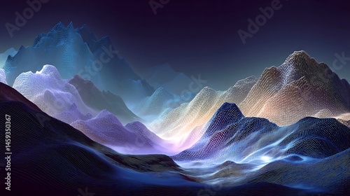 Mystical Nebula: Abstract Space Landscape. Cosmic dust, swirling galaxies, ethereal glow, vibrant   