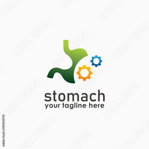 Stomach Logo vector illustration design, Healthy Logo element icon, Stomach healthcare icon vector template