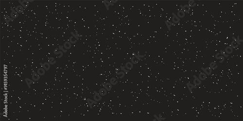 Abstract snow, stars fairy twinkling lights rain drops dark background with small particles of dust and debris elements.