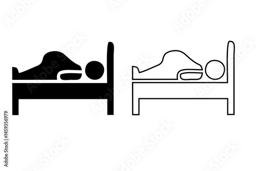Overweight people icons set. Outline set of overweight people vector icons for web design isolated on white background