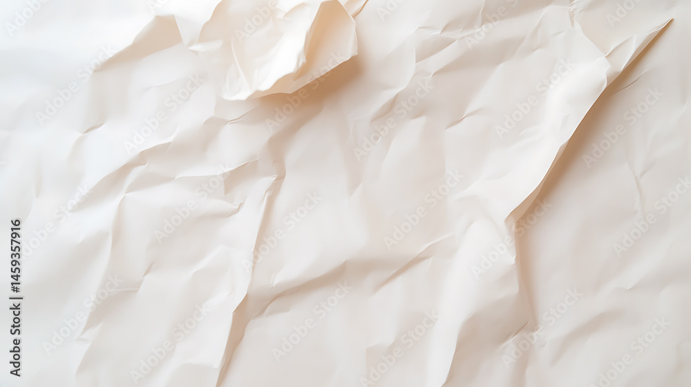 Fototapeta premium Abstract paper texture background with creases and folds in a minimalist style, suitable for graphic design and artistic compositions.