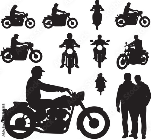 Speeding Motorbike Rider Silhouette

Classic Cruiser Motorcycle Vector Design

Motorbike Jump Action Silhouette

Rider on Road Trip Silhouette Art

Sport Bike in Motion Vector