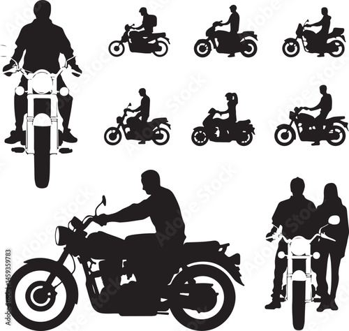 Speeding Motorbike Rider Silhouette

Classic Cruiser Motorcycle Vector Design

Motorbike Jump Action Silhouette

Rider on Road Trip Silhouette Art

Sport Bike in Motion Vector