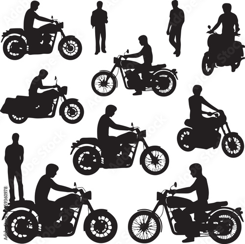 Speeding Motorbike Rider Silhouette

Classic Cruiser Motorcycle Vector Design

Motorbike Jump Action Silhouette

Rider on Road Trip Silhouette Art

Sport Bike in Motion Vector