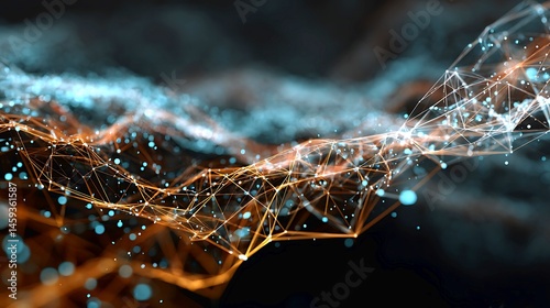 AI Revolution: Big Data, Machine Learning, Artificial Intelligence Future Technology Concept IoT code