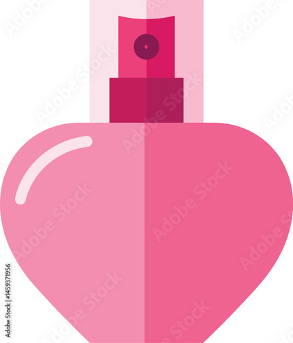 Perfume bottle in flat style