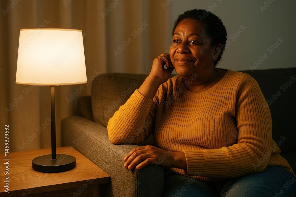 Cozy evening relaxation scene.