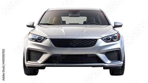 car isolated on transparent white background, clipping path