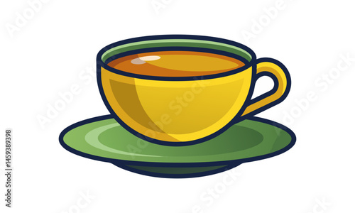 Download A Cup Of Tea Vector Art Illustration Eps File For Design.