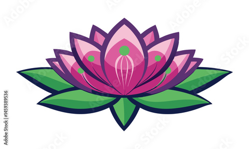 Download Lotus Flower Vector Art Illustration Eps File For Design.