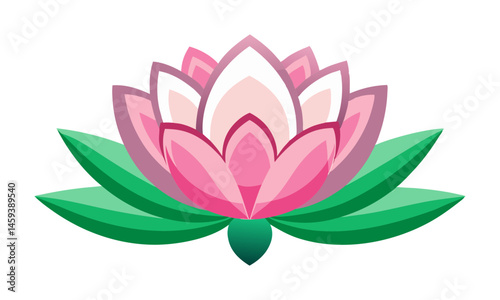 Download Lotus Flower Vector Art Illustration Eps File For Design.