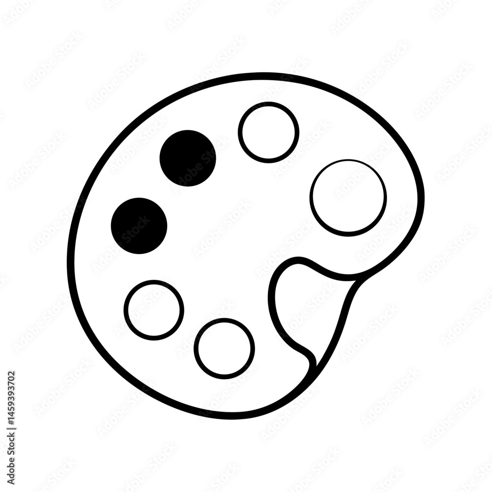 Fototapeta premium black and white paint