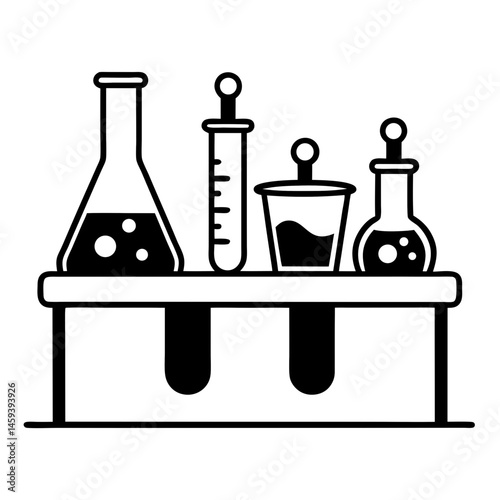 set of laboratory equipment