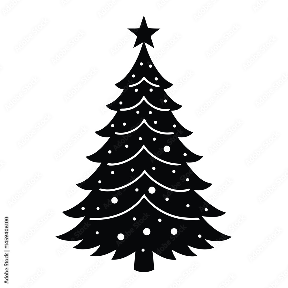 christmas tree vector illustration christmas tree vector illustration