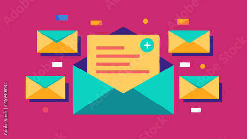 Overflowing Inbox An illustration of a digital email inbox with numerous unread messages each featuring bright envelopes and bold subject lines like Limited Time Discounts and Shop